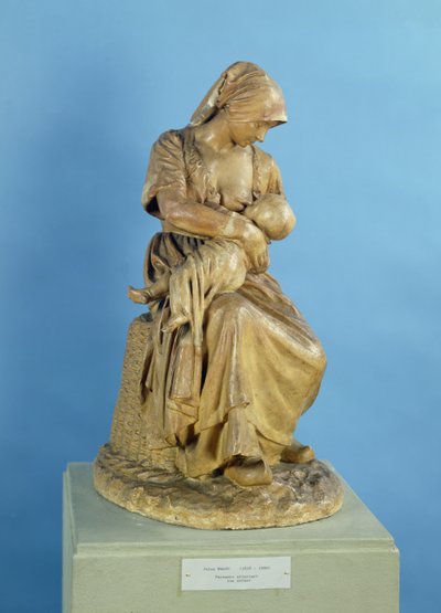 امرأة فلاحية تطعم طفلها (جص) بواسطة ايم جول دالو